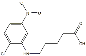 5-[(2-chloro-5-nitrophenyl)amino]pentanoic acid,,结构式