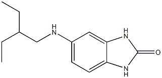 5-[(2-ethylbutyl)amino]-2,3-dihydro-1H-1,3-benzodiazol-2-one,,结构式