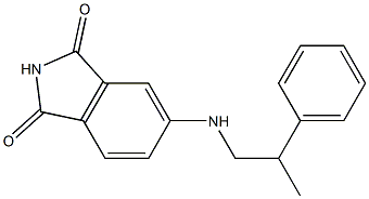 5-[(2-phenylpropyl)amino]-2,3-dihydro-1H-isoindole-1,3-dione 化学構造式