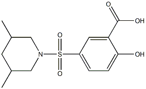 5-[(3,5-dimethylpiperidine-1-)sulfonyl]-2-hydroxybenzoic acid|