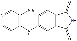 5-[(3-aminopyridin-4-yl)amino]-2,3-dihydro-1H-isoindole-1,3-dione Structure