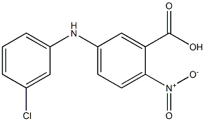 5-[(3-chlorophenyl)amino]-2-nitrobenzoic acid