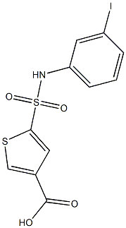 5-[(3-iodophenyl)sulfamoyl]thiophene-3-carboxylic acid