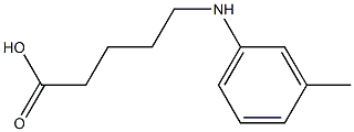 5-[(3-methylphenyl)amino]pentanoic acid Struktur