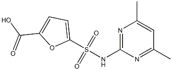 5-[(4,6-dimethylpyrimidin-2-yl)sulfamoyl]furan-2-carboxylic acid Structure