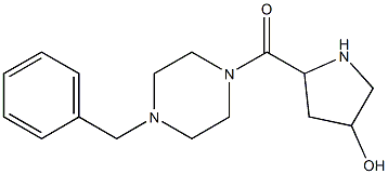 5-[(4-benzylpiperazin-1-yl)carbonyl]pyrrolidin-3-ol,,结构式