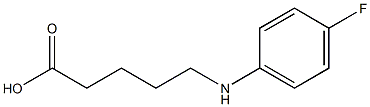 5-[(4-fluorophenyl)amino]pentanoic acid Structure