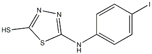 5-[(4-iodophenyl)amino]-1,3,4-thiadiazole-2-thiol Struktur