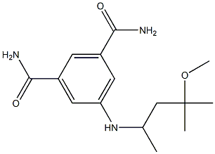 5-[(4-methoxy-4-methylpentan-2-yl)amino]benzene-1,3-dicarboxamide Structure