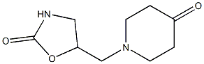 5-[(4-oxopiperidin-1-yl)methyl]-1,3-oxazolidin-2-one 结构式