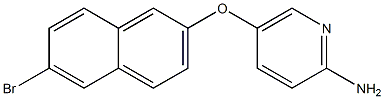 5-[(6-bromonaphthalen-2-yl)oxy]pyridin-2-amine Structure