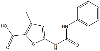 5-[(anilinocarbonyl)amino]-3-methylthiophene-2-carboxylic acid|