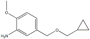 5-[(cyclopropylmethoxy)methyl]-2-methoxyaniline Structure