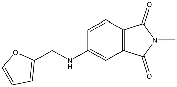 5-[(furan-2-ylmethyl)amino]-2-methyl-2,3-dihydro-1H-isoindole-1,3-dione 结构式