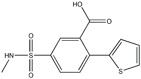 5-[(methylamino)sulfonyl]-2-thien-2-ylbenzoic acid Structure