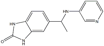 5-[1-(pyridin-3-ylamino)ethyl]-2,3-dihydro-1H-1,3-benzodiazol-2-one,,结构式