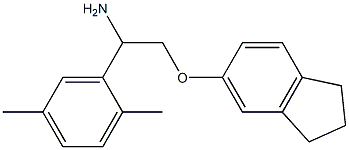 5-[2-amino-2-(2,5-dimethylphenyl)ethoxy]-2,3-dihydro-1H-indene Structure