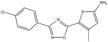 5-[3-(4-chlorophenyl)-1,2,4-oxadiazol-5-yl]-4-methylthiophen-2-amine