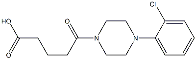 5-[4-(2-chlorophenyl)piperazin-1-yl]-5-oxopentanoic acid Structure