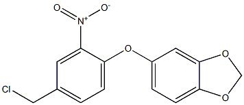 5-[4-(chloromethyl)-2-nitrophenoxy]-2H-1,3-benzodioxole Structure