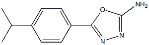 5-[4-(propan-2-yl)phenyl]-1,3,4-oxadiazol-2-amine 结构式