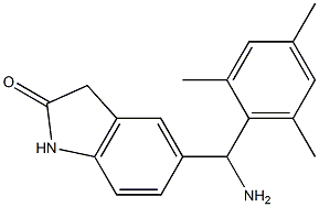  5-[amino(2,4,6-trimethylphenyl)methyl]-2,3-dihydro-1H-indol-2-one