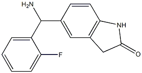 5-[amino(2-fluorophenyl)methyl]-2,3-dihydro-1H-indol-2-one