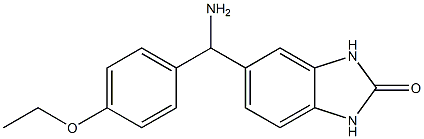 5-[amino(4-ethoxyphenyl)methyl]-2,3-dihydro-1H-1,3-benzodiazol-2-one,,结构式