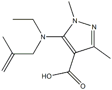 5-[ethyl(2-methylprop-2-en-1-yl)amino]-1,3-dimethyl-1H-pyrazole-4-carboxylic acid