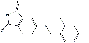 5-{[(2,4-dimethylphenyl)methyl]amino}-2,3-dihydro-1H-isoindole-1,3-dione 结构式