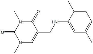 5-{[(2,5-dimethylphenyl)amino]methyl}-1,3-dimethyl-1,2,3,4-tetrahydropyrimidine-2,4-dione|