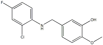 5-{[(2-chloro-4-fluorophenyl)amino]methyl}-2-methoxyphenol