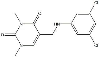 5-{[(3,5-dichlorophenyl)amino]methyl}-1,3-dimethyl-1,2,3,4-tetrahydropyrimidine-2,4-dione Structure