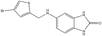 5-{[(4-bromothiophen-2-yl)methyl]amino}-2,3-dihydro-1H-1,3-benzodiazol-2-one Structure