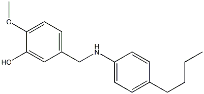 5-{[(4-butylphenyl)amino]methyl}-2-methoxyphenol Structure