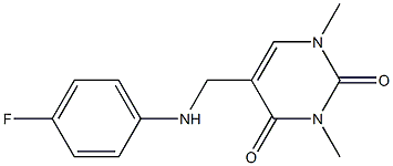 5-{[(4-fluorophenyl)amino]methyl}-1,3-dimethyl-1,2,3,4-tetrahydropyrimidine-2,4-dione