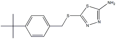 5-{[(4-tert-butylphenyl)methyl]sulfanyl}-1,3,4-thiadiazol-2-amine Structure