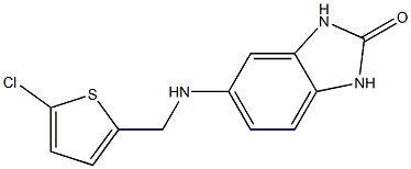 5-{[(5-chlorothiophen-2-yl)methyl]amino}-2,3-dihydro-1H-1,3-benzodiazol-2-one Structure