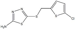 5-{[(5-chlorothiophen-2-yl)methyl]sulfanyl}-1,3,4-thiadiazol-2-amine Structure