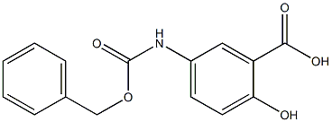 5-{[(benzyloxy)carbonyl]amino}-2-hydroxybenzoic acid,,结构式