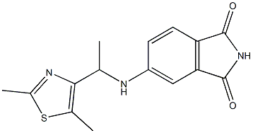 5-{[1-(2,5-dimethyl-1,3-thiazol-4-yl)ethyl]amino}-2,3-dihydro-1H-isoindole-1,3-dione