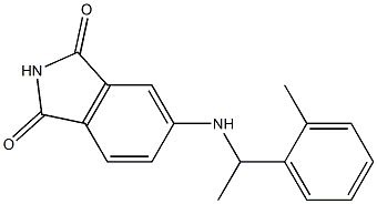 5-{[1-(2-methylphenyl)ethyl]amino}-2,3-dihydro-1H-isoindole-1,3-dione 结构式