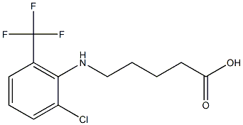 5-{[2-chloro-6-(trifluoromethyl)phenyl]amino}pentanoic acid|