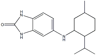 5-{[5-methyl-2-(propan-2-yl)cyclohexyl]amino}-2,3-dihydro-1H-1,3-benzodiazol-2-one Structure