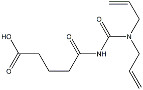 5-{[bis(prop-2-en-1-yl)carbamoyl]amino}-5-oxopentanoic acid,,结构式