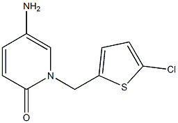 5-amino-1-[(5-chlorothiophen-2-yl)methyl]-1,2-dihydropyridin-2-one Structure