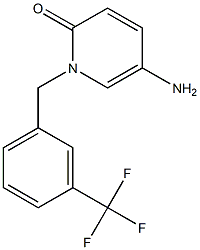 5-amino-1-{[3-(trifluoromethyl)phenyl]methyl}-1,2-dihydropyridin-2-one Structure