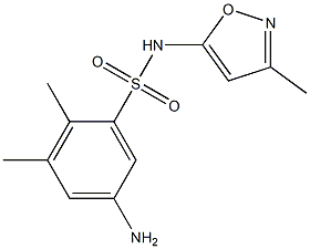 5-amino-2,3-dimethyl-N-(3-methyl-1,2-oxazol-5-yl)benzene-1-sulfonamide Structure