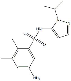 5-amino-2,3-dimethyl-N-[1-(propan-2-yl)-1H-pyrazol-5-yl]benzene-1-sulfonamide Structure