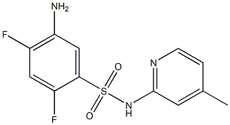 5-amino-2,4-difluoro-N-(4-methylpyridin-2-yl)benzene-1-sulfonamide Structure